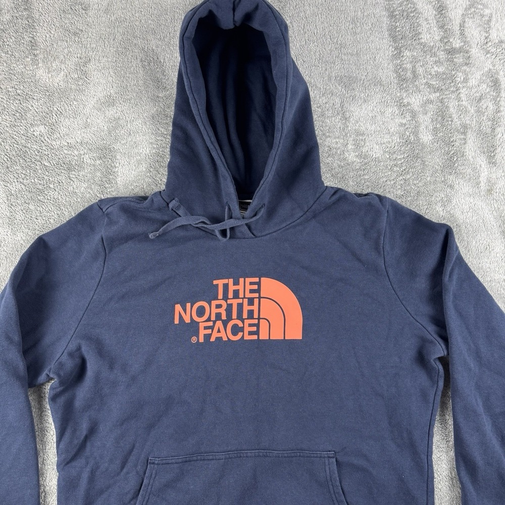 The North Face Women's XL Navy Logo Pullover Hoodie Sweatshirt Outdoors Walking - Picture 3 of 10